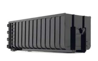 Krokbeholder 40m3 svart